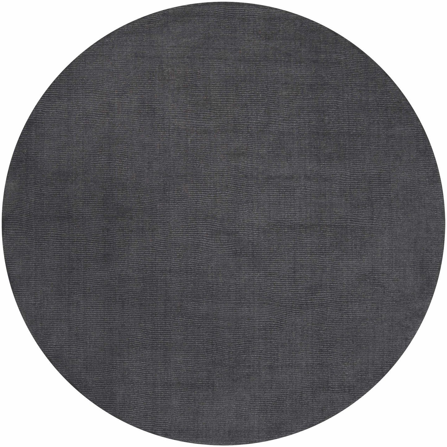 Brockton Solid Black Wool Rug