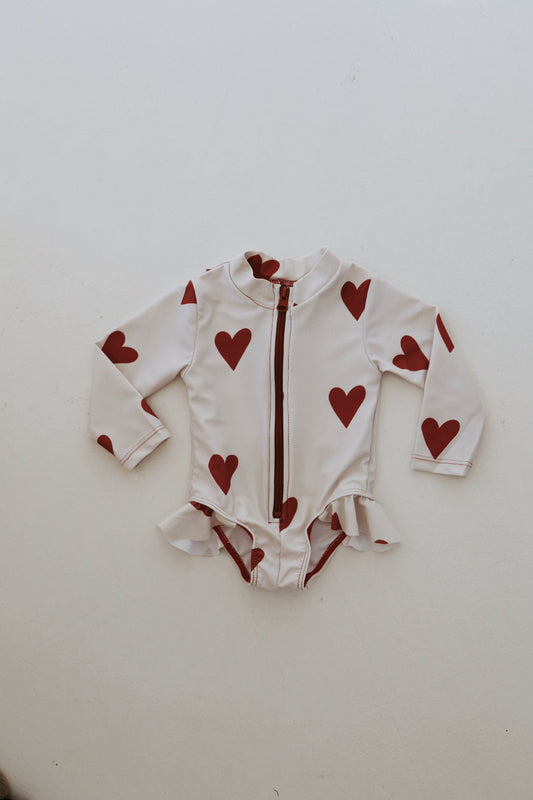 Queen of Hearts |  Long Sleeve Swimsuit