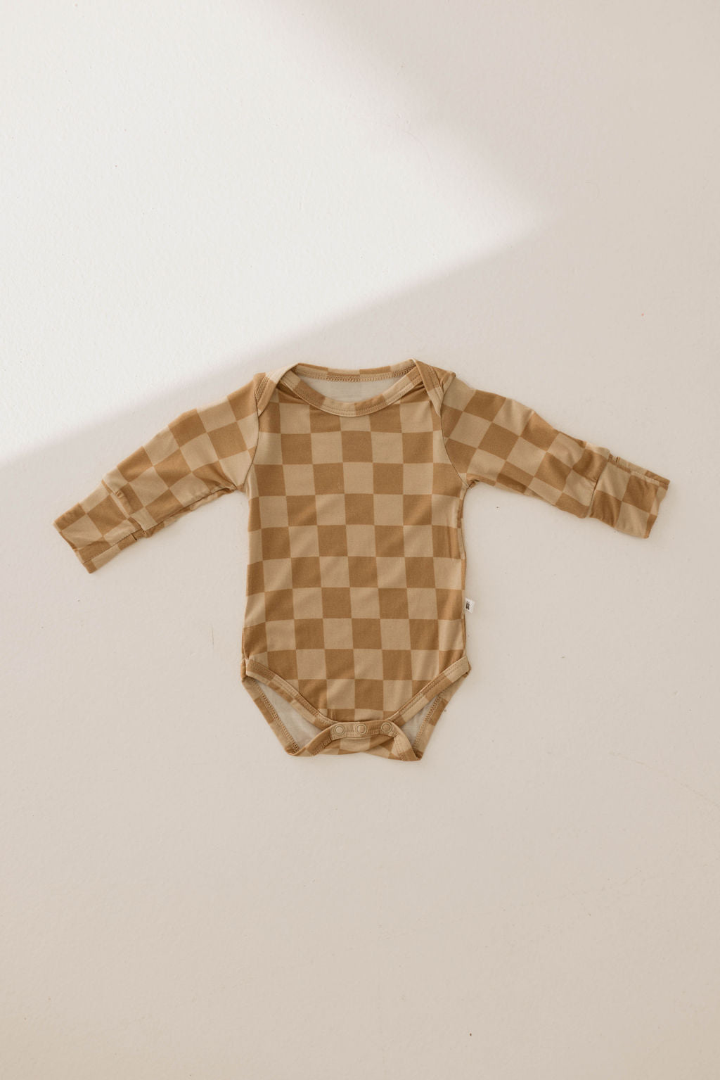 Boho Checker | Bamboo Long Sleeve Snap Suit