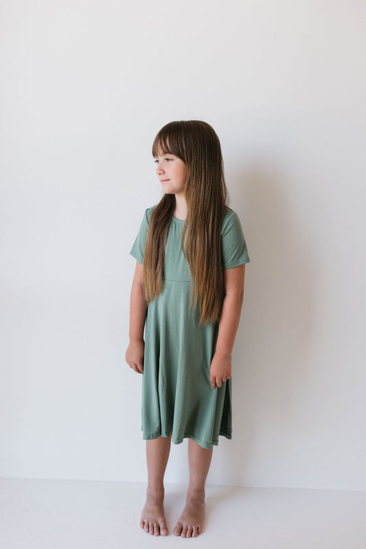 Bamboo Dress | Moss