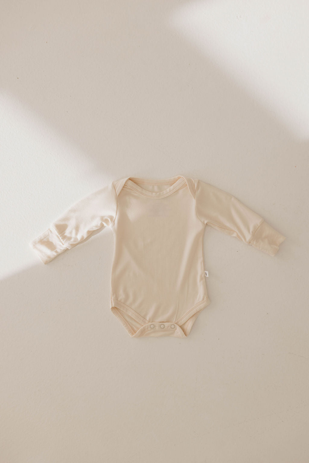 Cream | Bamboo Long Sleeve Snap Suit