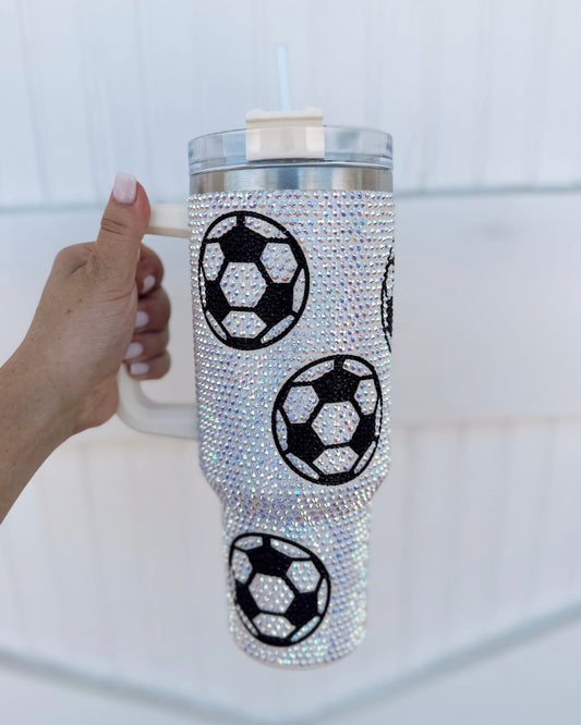 Pre-Order: Crystal Soccer Tumbler (Ships Approx. 5/15)