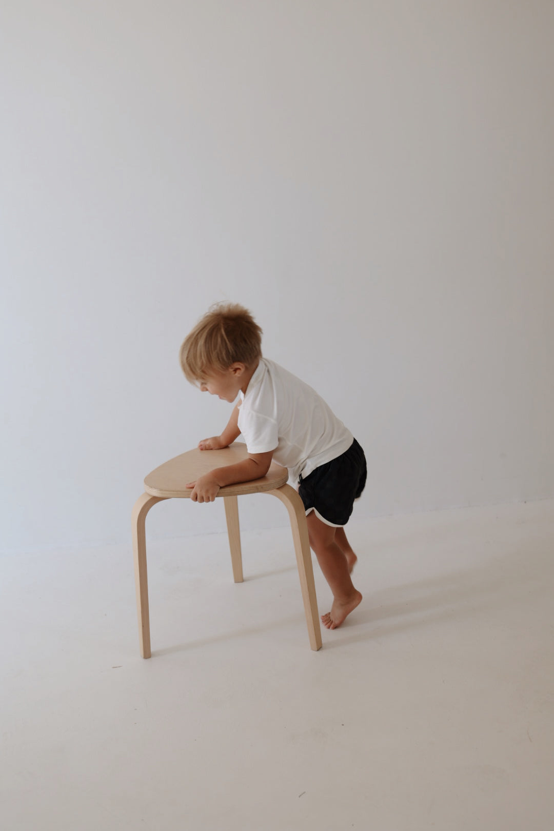 Children's Terry Cloth Shorts | Charcoal Checkerboard