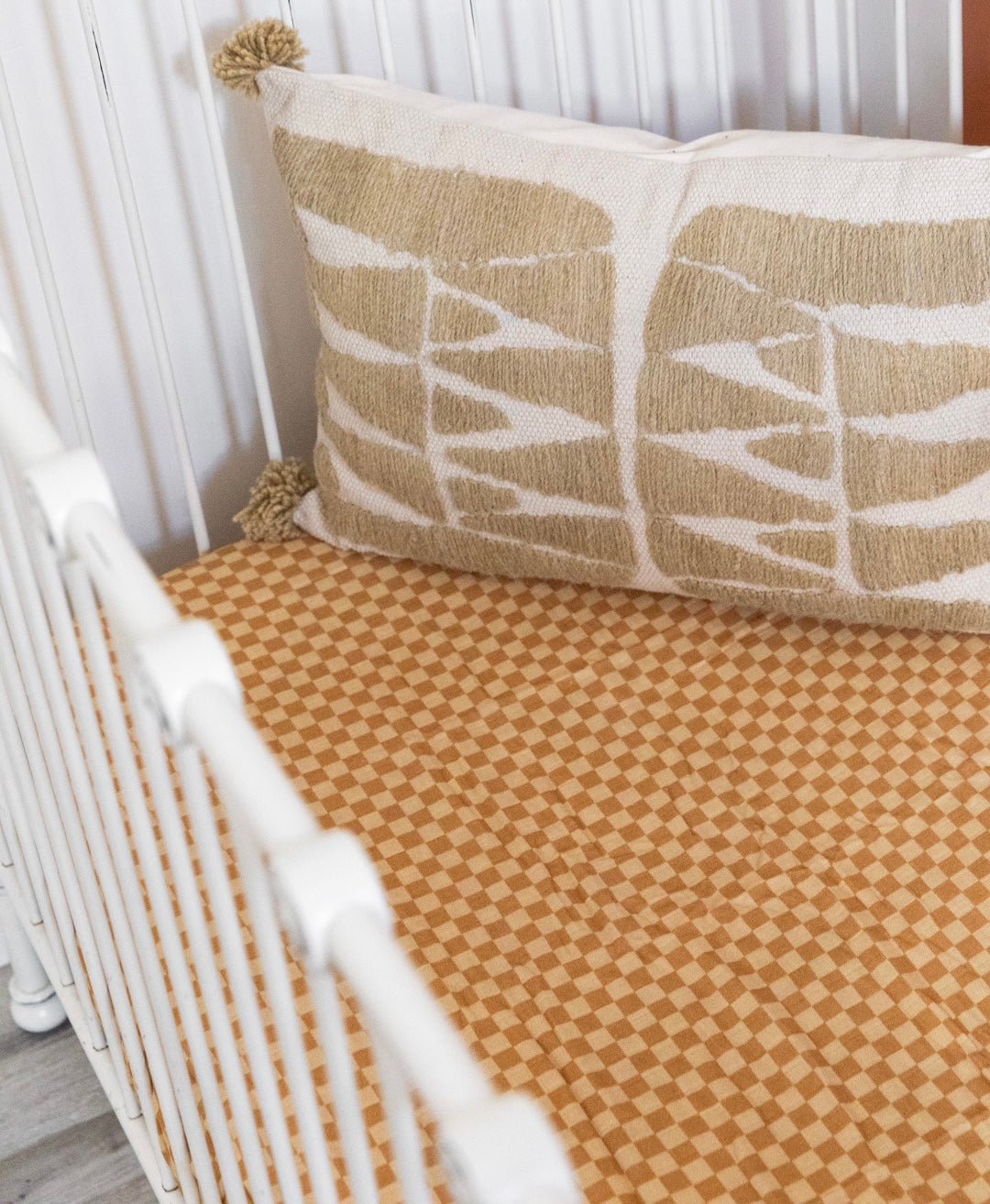 Boho Checker | Crib Sheet