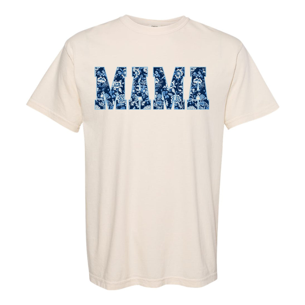 'Blue & White Chinoiserie Mama' T-Shirt