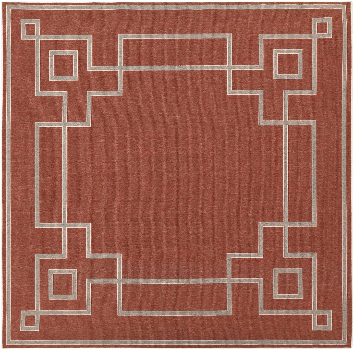 Harborgreek Brick Red Outdoor Rug