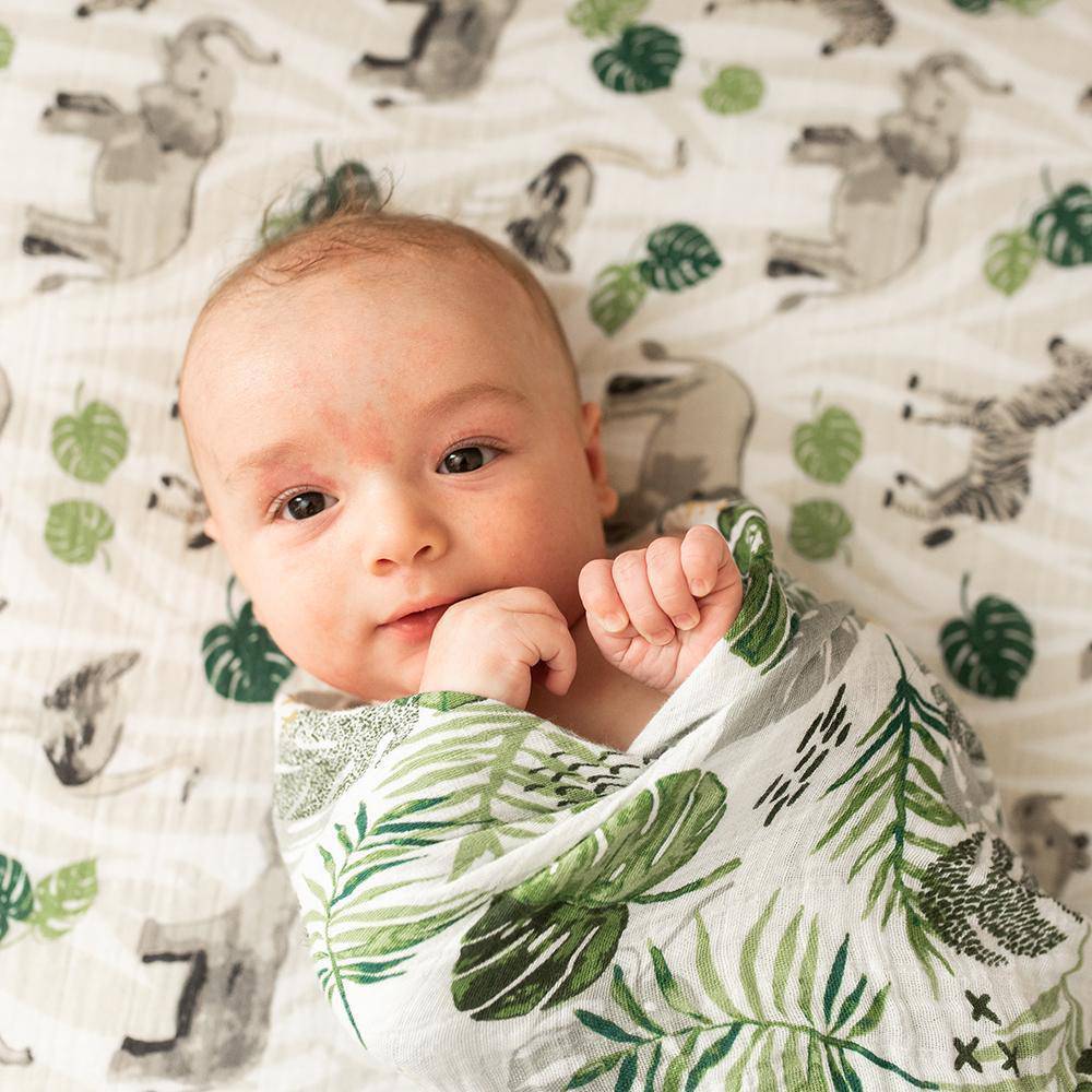 Jungle Classic Muslin Crib Sheet