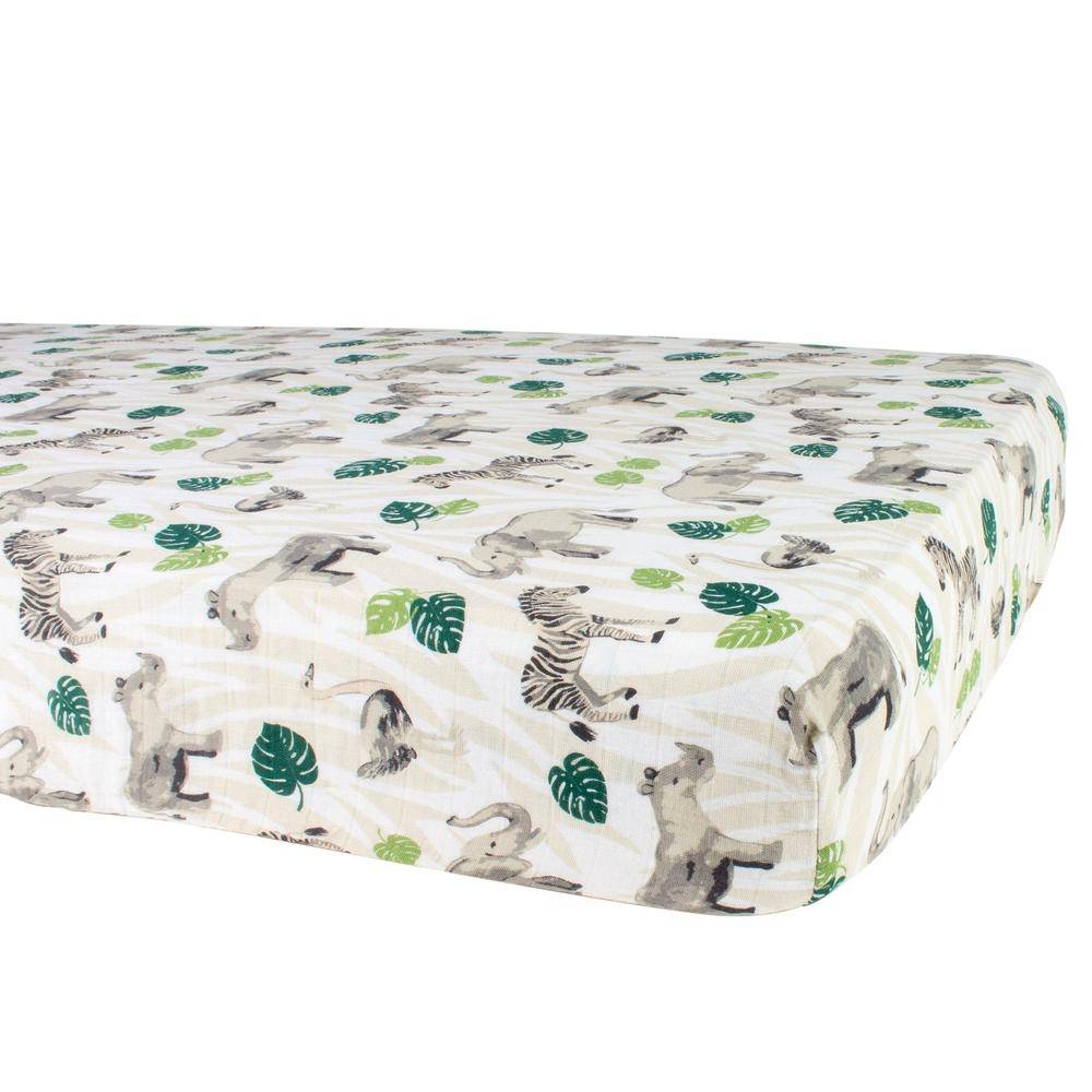 Jungle Classic Muslin Crib Sheet