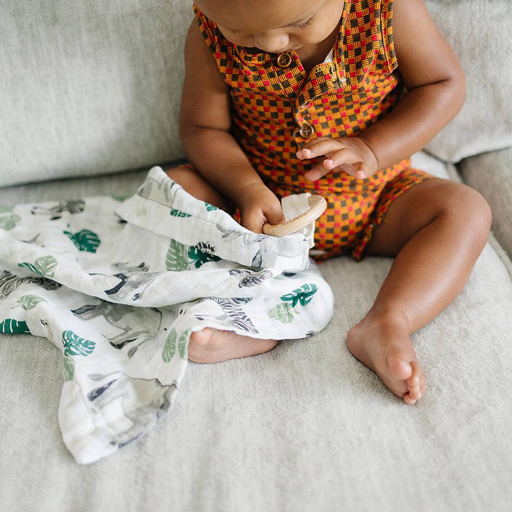 Jungle Classic Muslin Teether Blanket