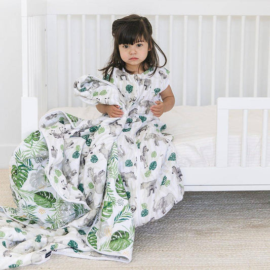 Jungle + Rainforest Premium Cotton Snuggle Blanket