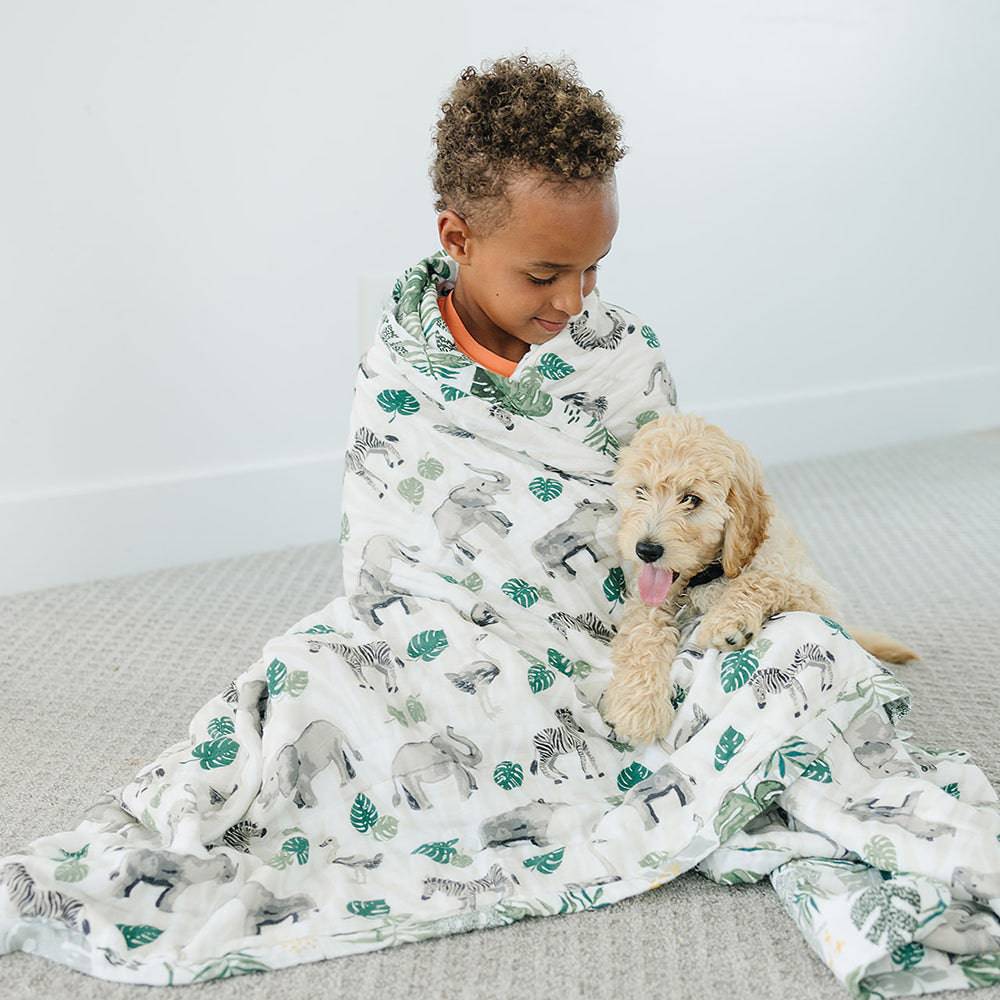 Jungle + Rainforest Classic Muslin Super Snuggle Blanket