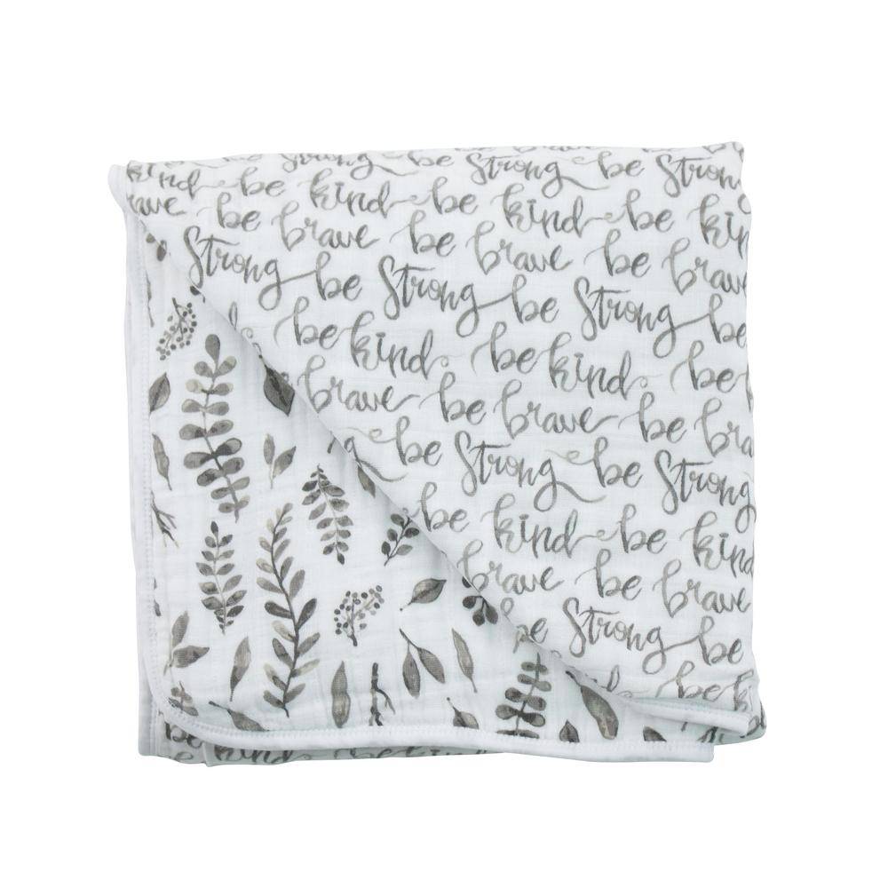 Just Be + Leaves Premium Cotton Snuggle Blanket