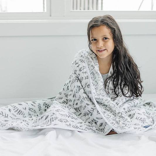 Just Be + Leaves Premium Cotton Snuggle Blanket