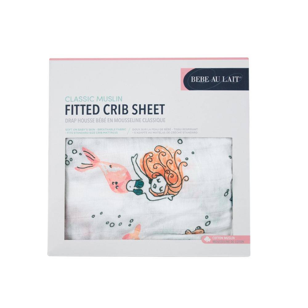 Mermaid Oh So Soft Muslin Crib Sheet