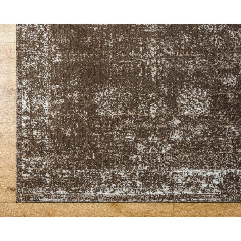 Yevette Traditional Dark Brown Area Rug