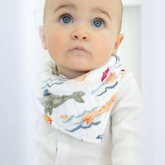 Narwhal + Hello Sunshine Bandana Bib Set