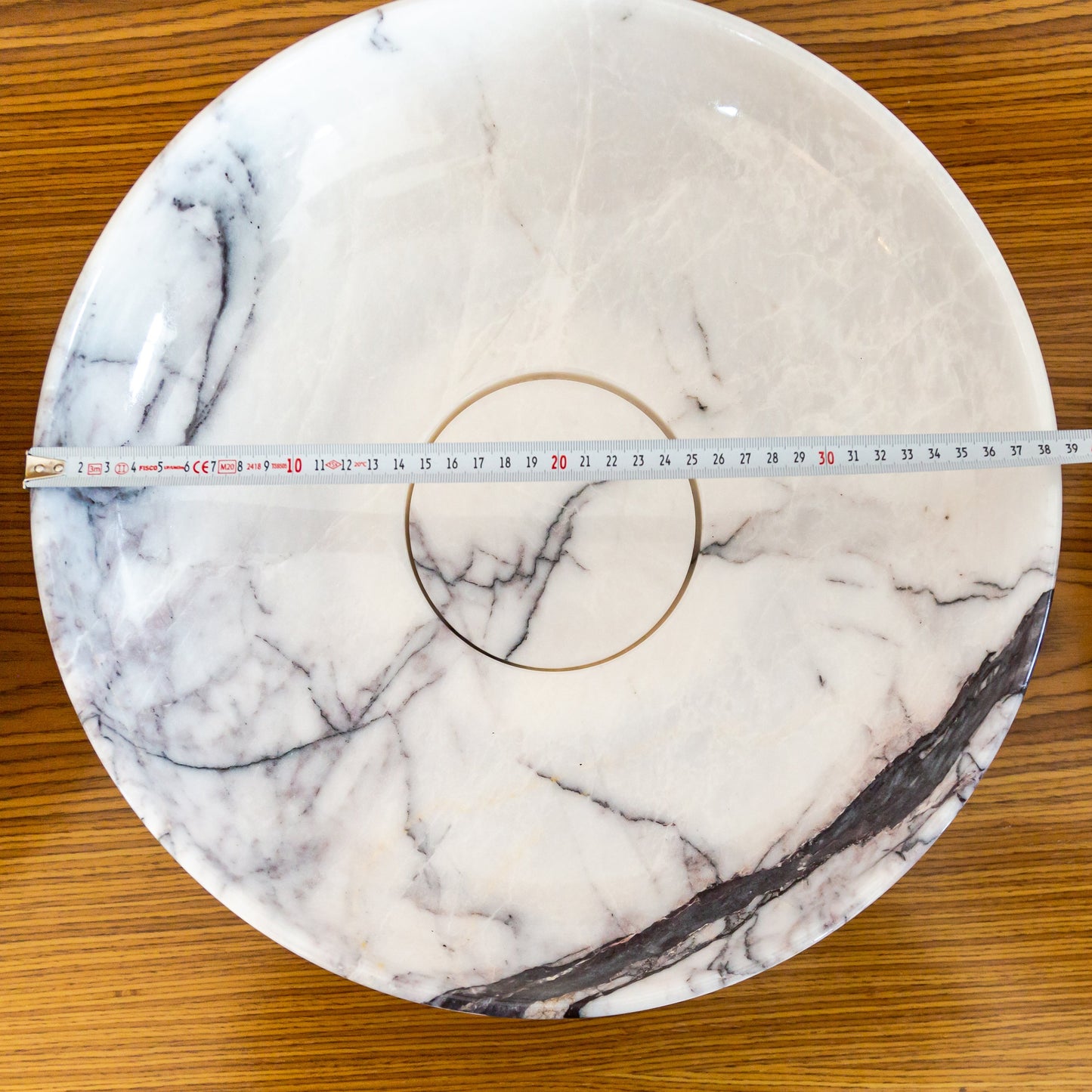 New York Marble Natural Stone Above Counter Sink Polished (D)15.5"  (H)4.5"