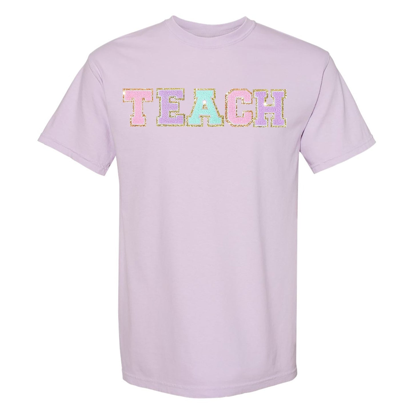 Teach Letter Patch Comfort Colors T-Shirt