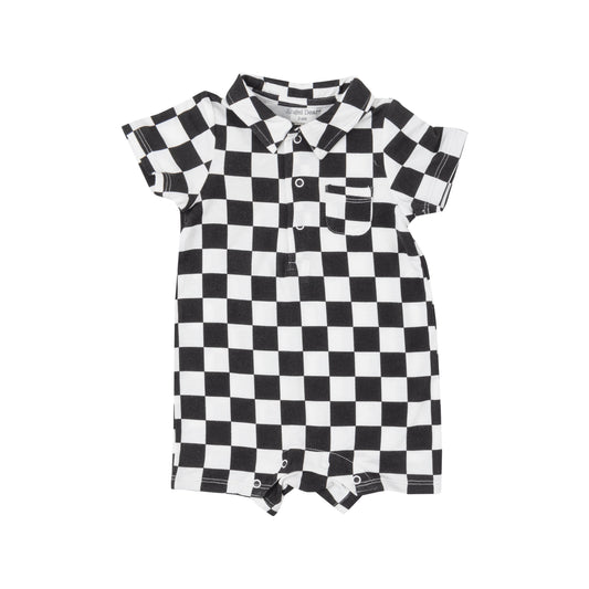 Polo Shortie - Checkerboard