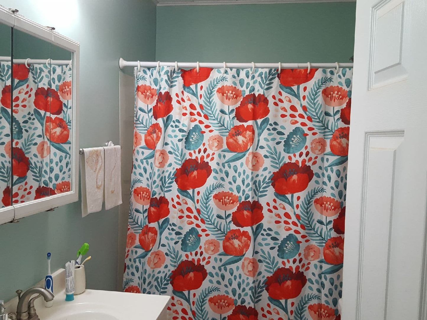 Poppy Garden Shower Curtain