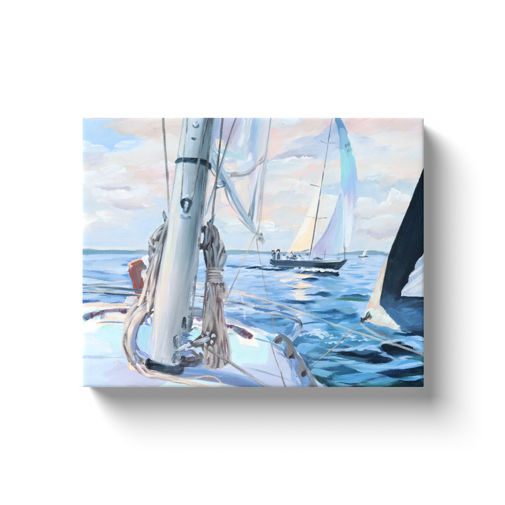 Heeling Breeze, a canvas wrap print