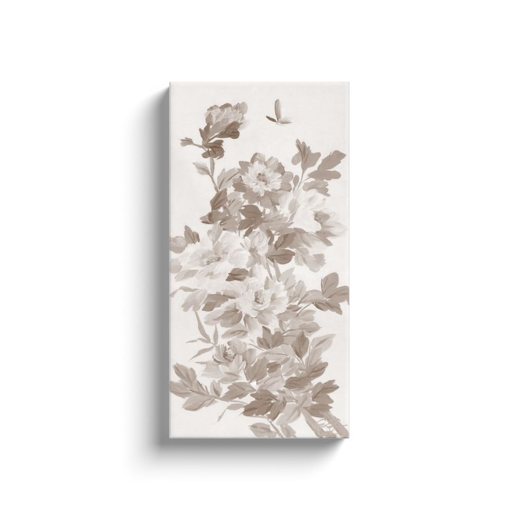 Eloise, a taupe chinoiserie canvas wrap print