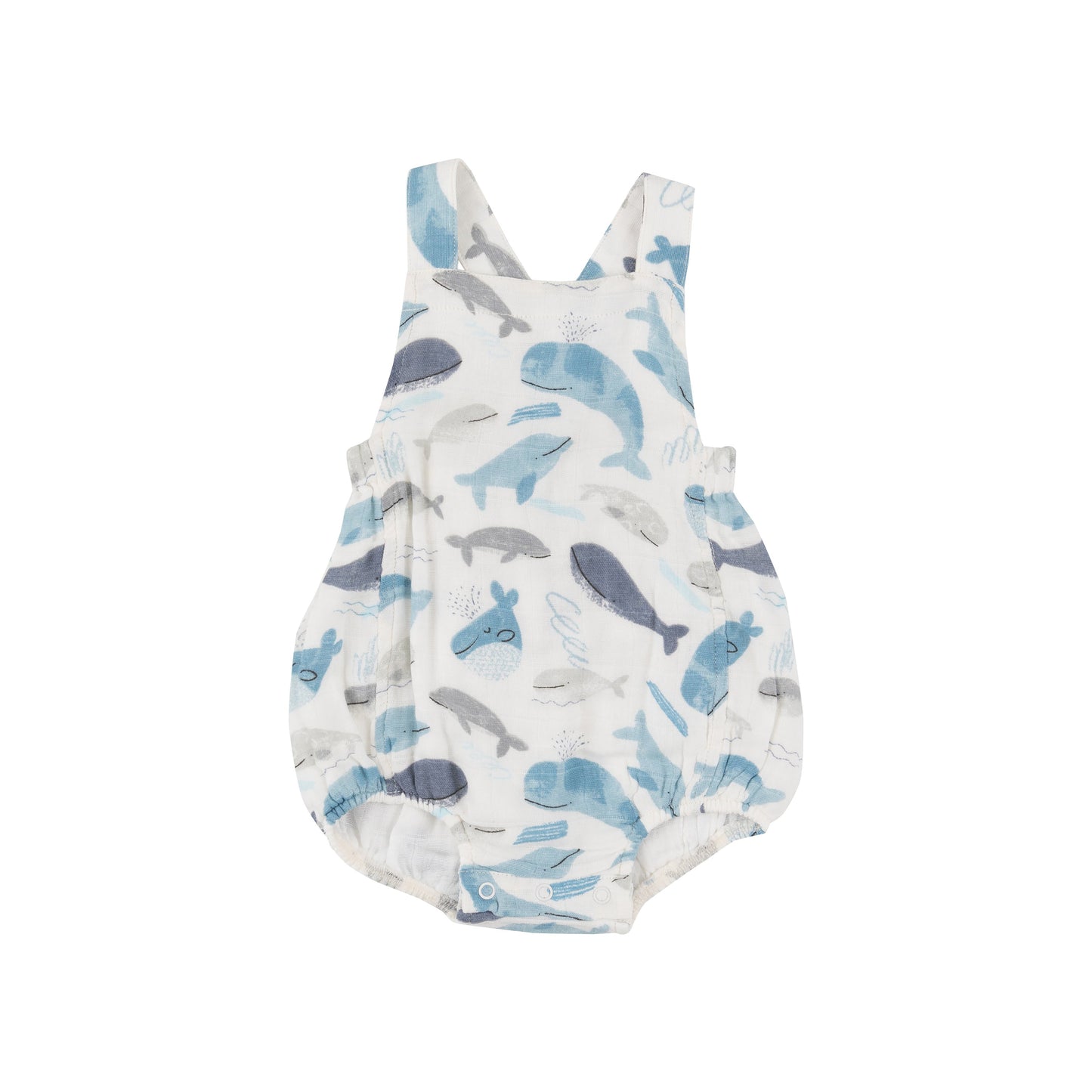 Retro Sunsuit - Blue Whales