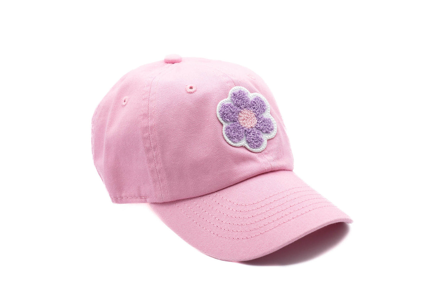 Light Pink Terry Flower Hat