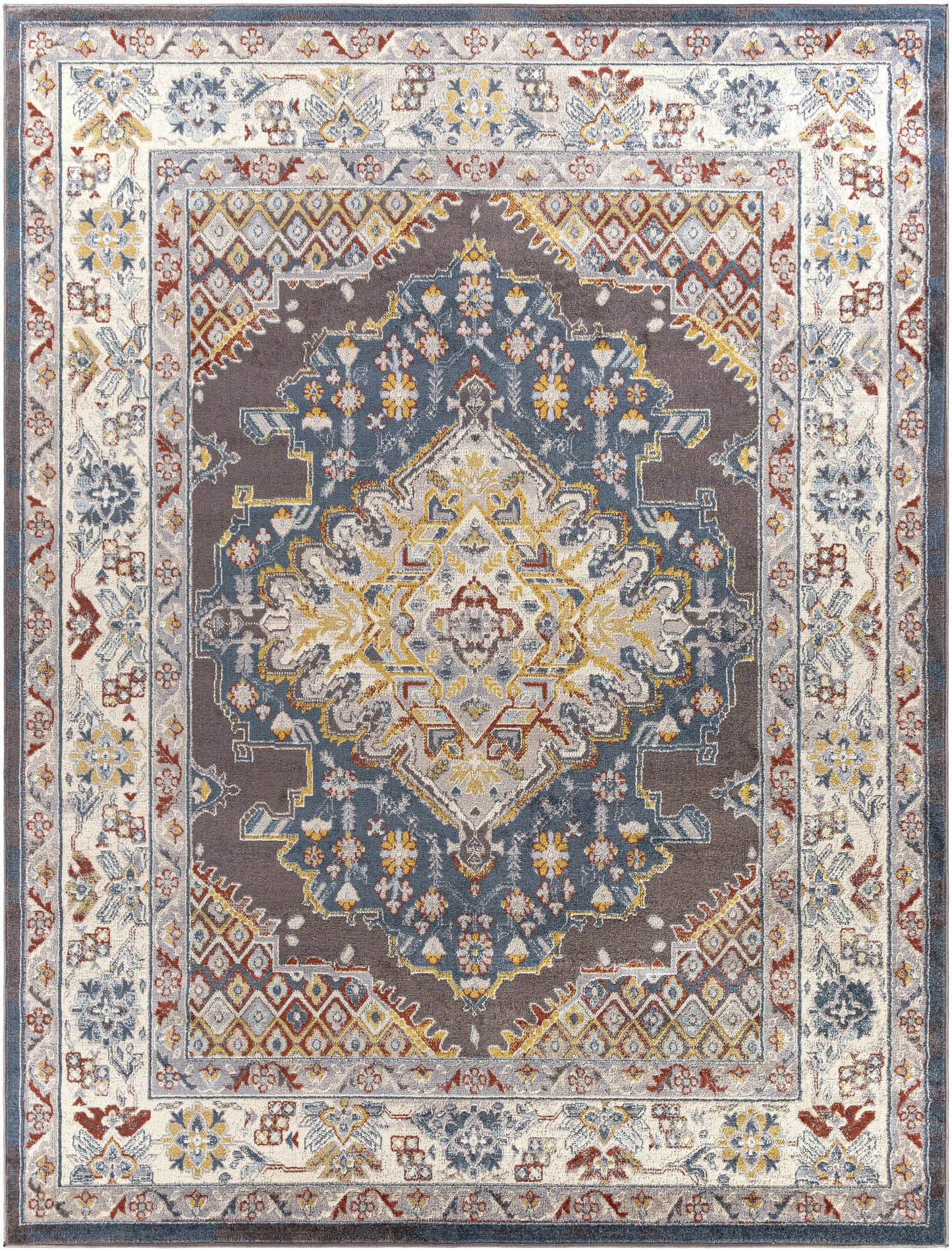 Haymond Brown Medallion Area Rug