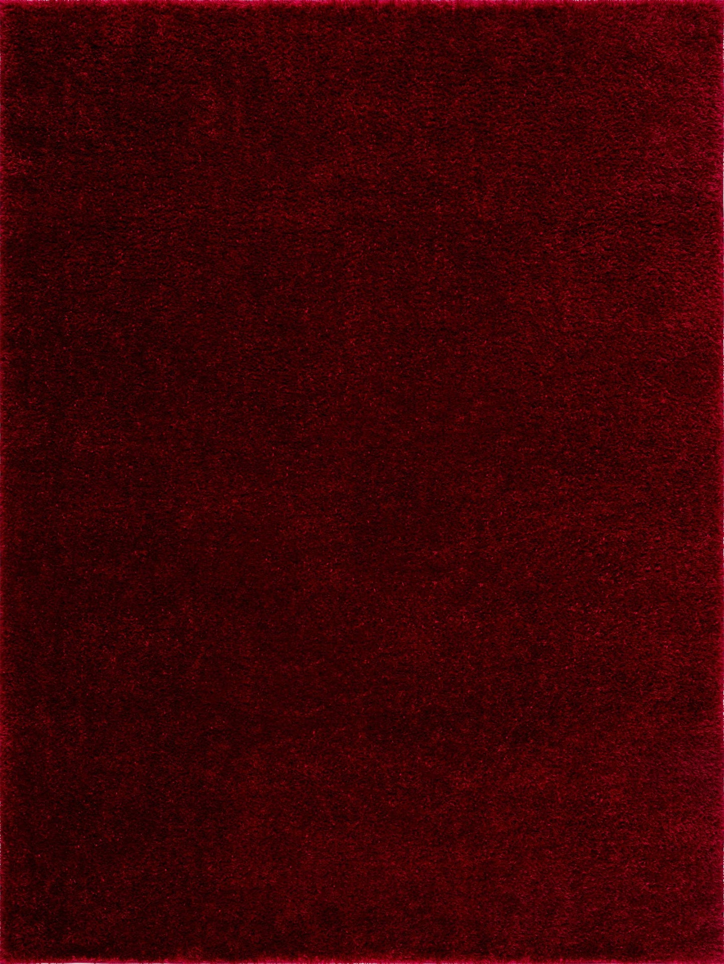 Heavenly Solid Red Plush Rug - Clearance