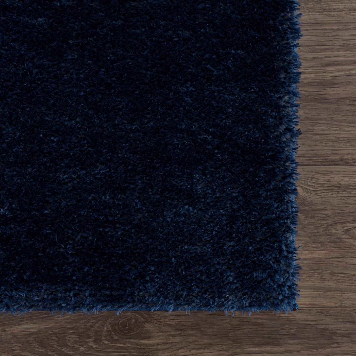 Heavenly Solid Navy Plush Rug - Clearance