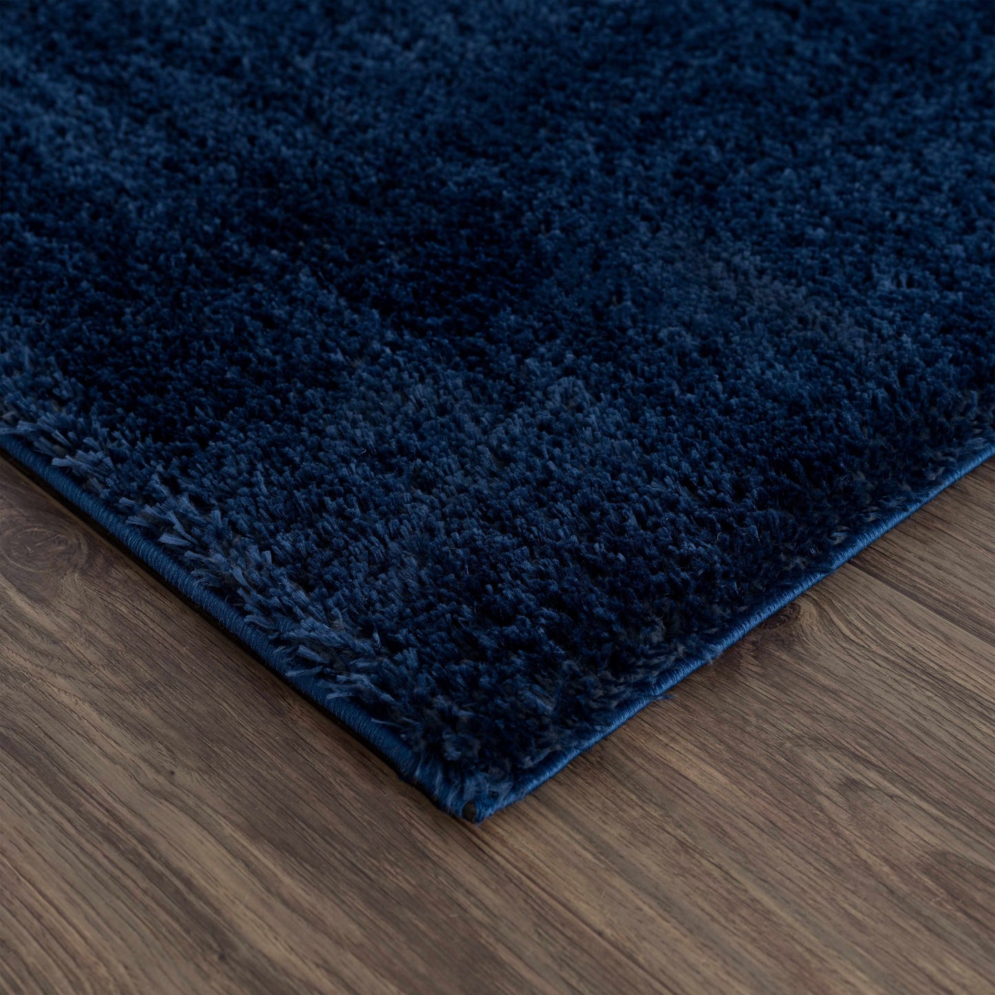 Heavenly Solid Navy Plush Rug - Clearance