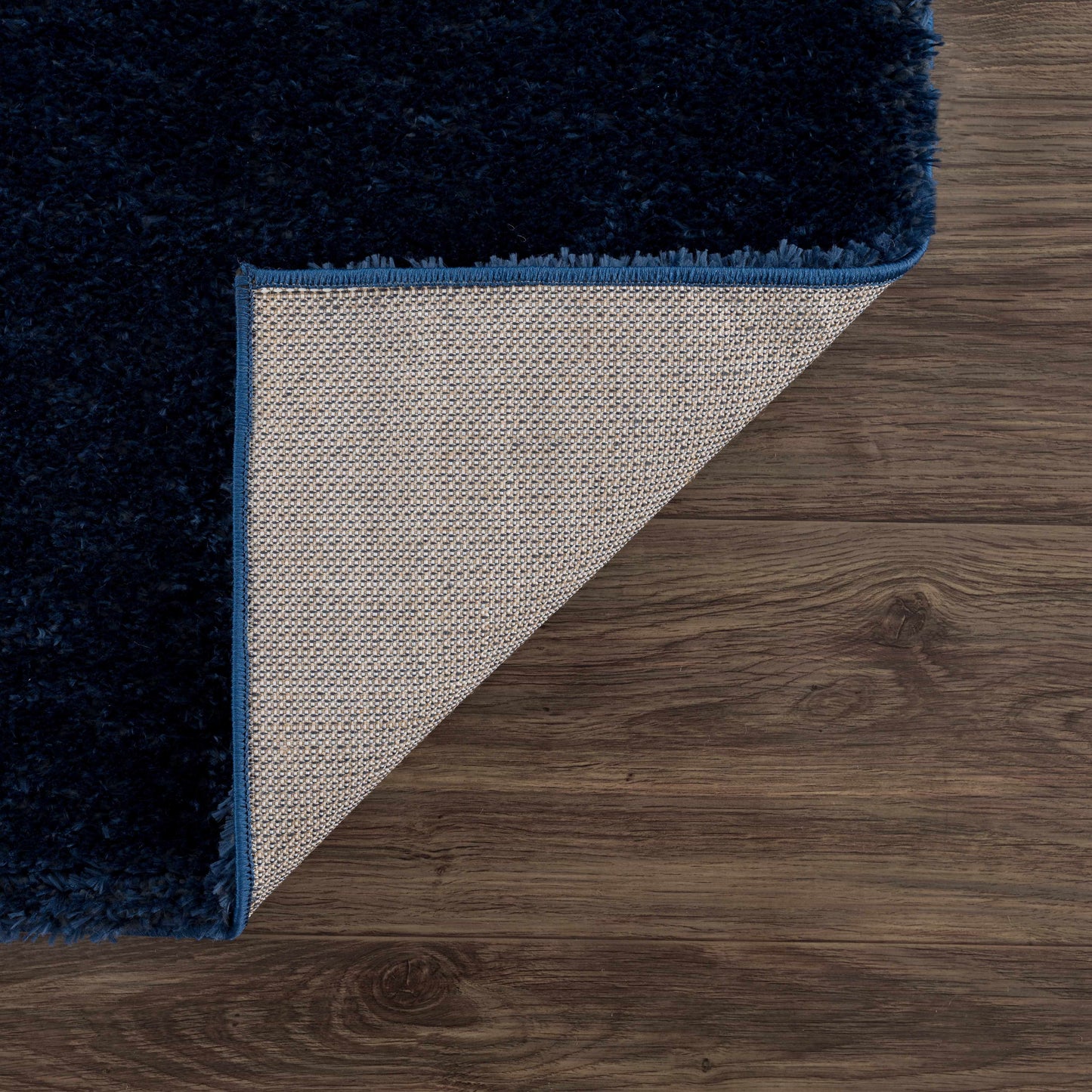 Heavenly Solid Navy Plush Rug - Clearance