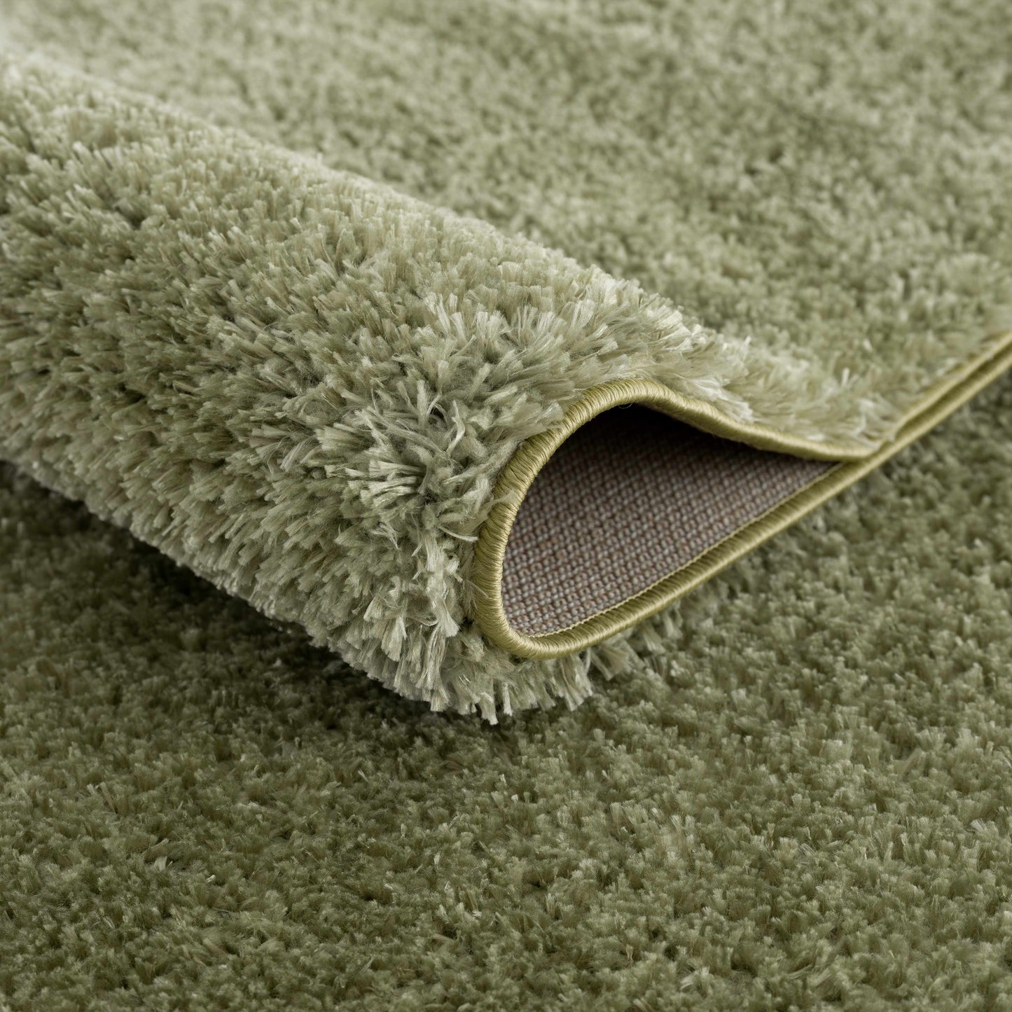 Heavenly Solid Green Plush Rug - Clearance