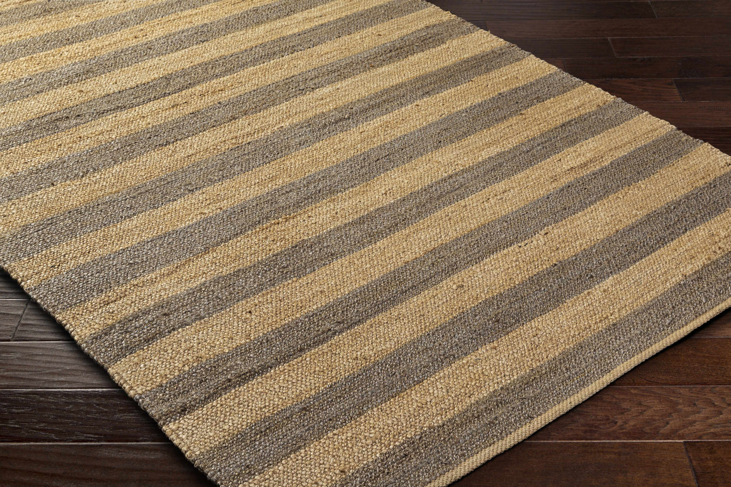 Ilkay Block Stripe Jute Rug