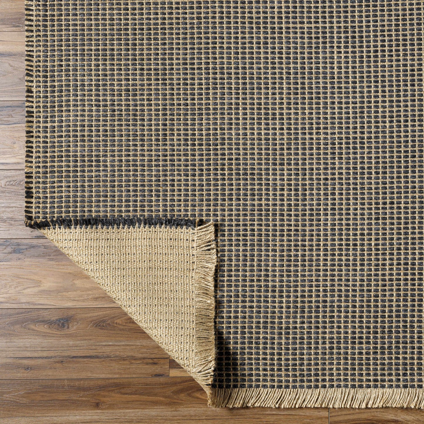 Kimi Jute Black Area Rug - Surya X Becki Owens