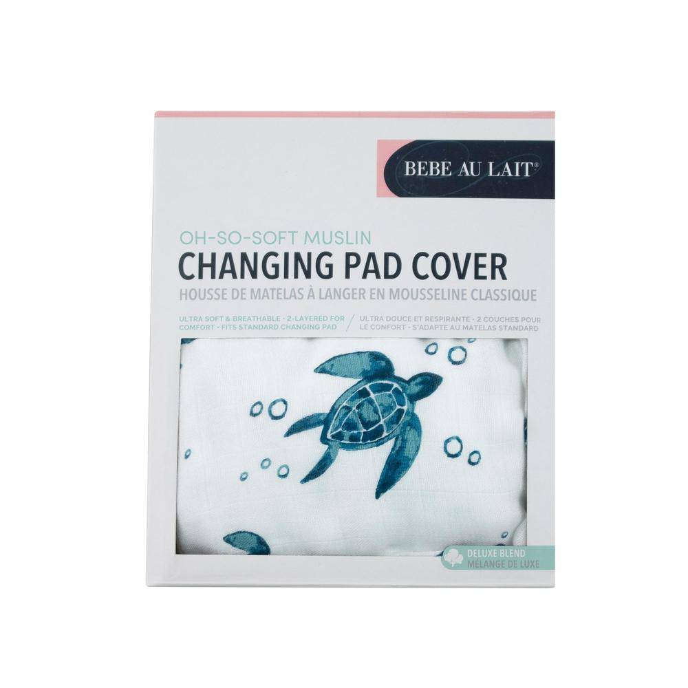 Sea Turtles Oh So Soft Muslin Changing Pad Cover