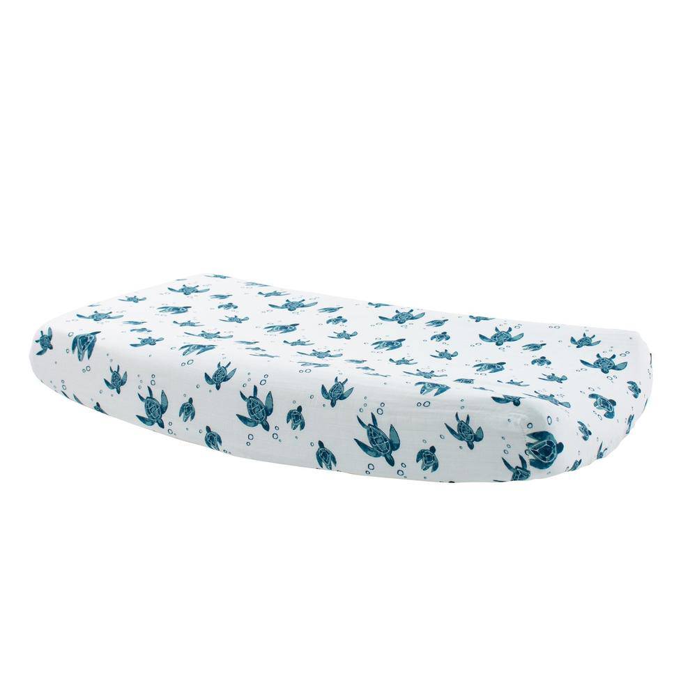 Sea Turtles Oh So Soft Muslin Changing Pad Cover