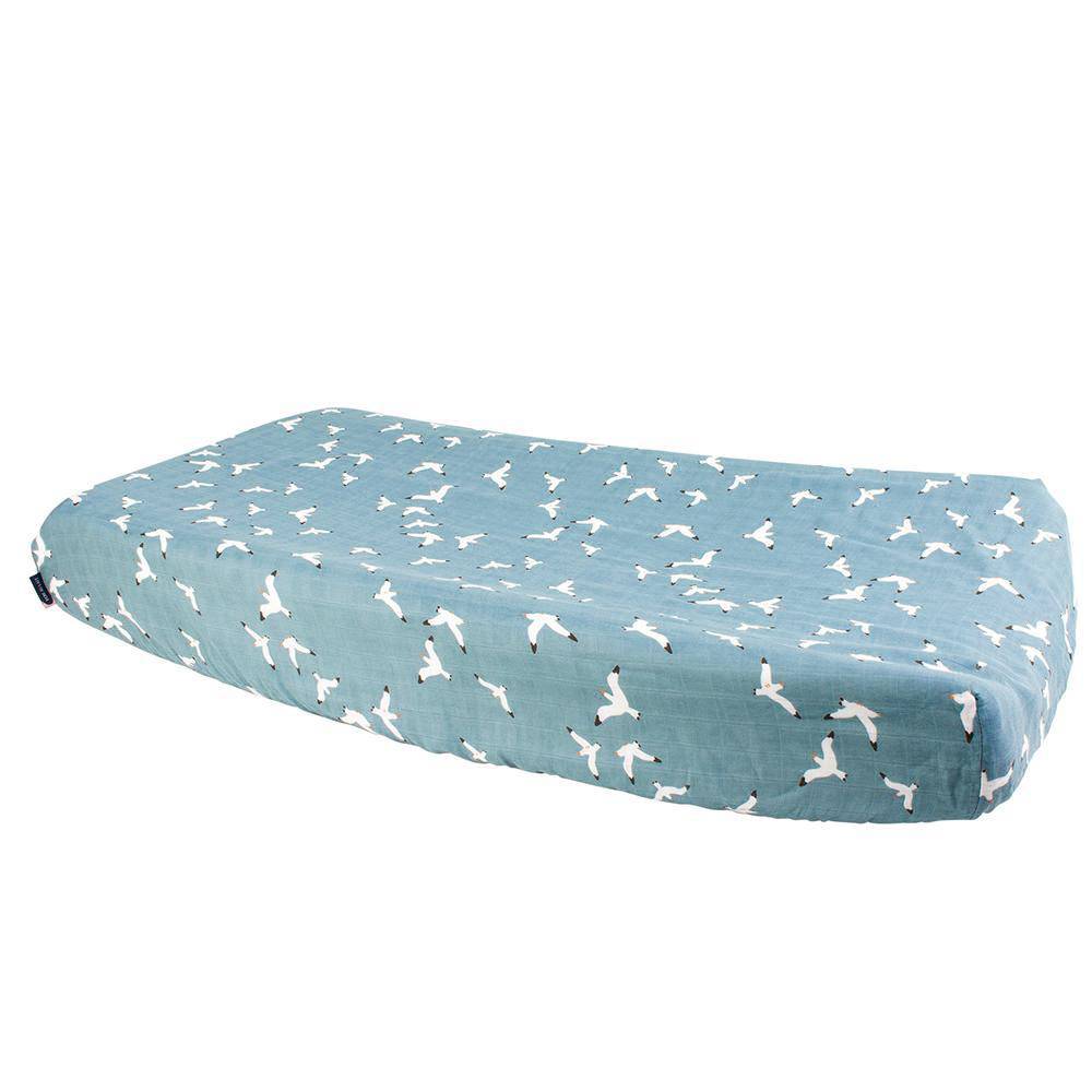 Seagulls Oh So Soft Muslin Changing Pad Cover