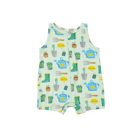 Shortie Romper - Garden Tools