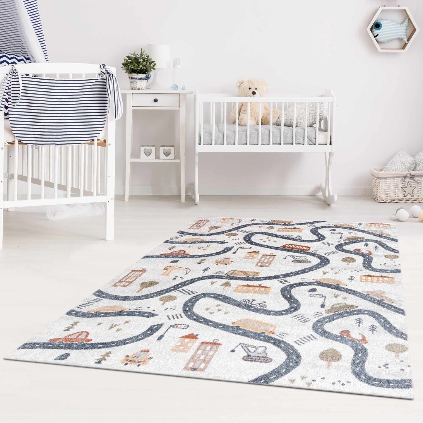 Mave Roads Washable Rug for Kids