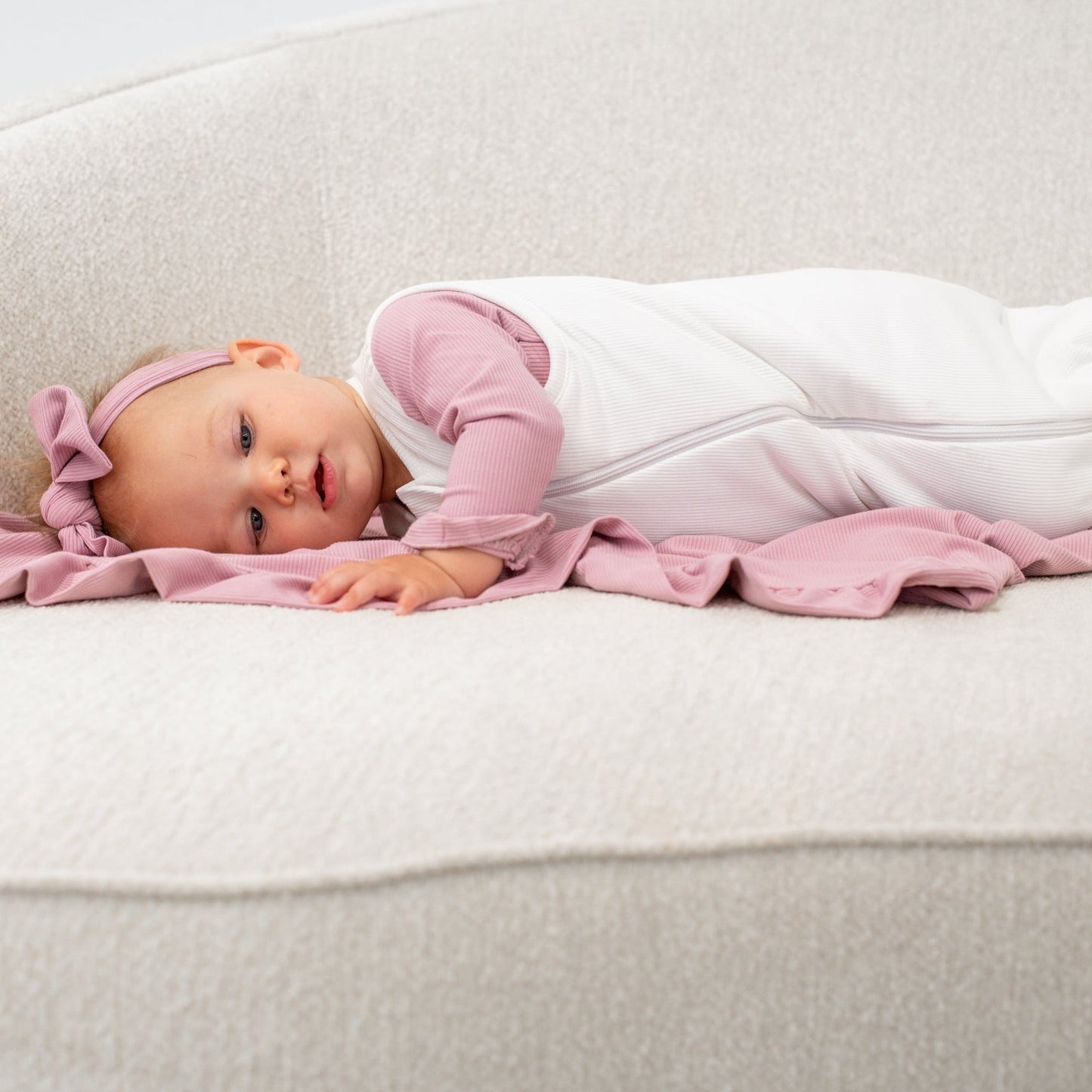 1.5 TOG Sleep Sack Pure White Rib