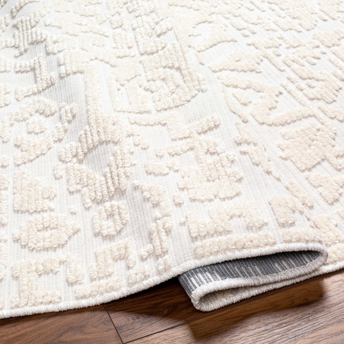 Beren Cream Washable Area Rug