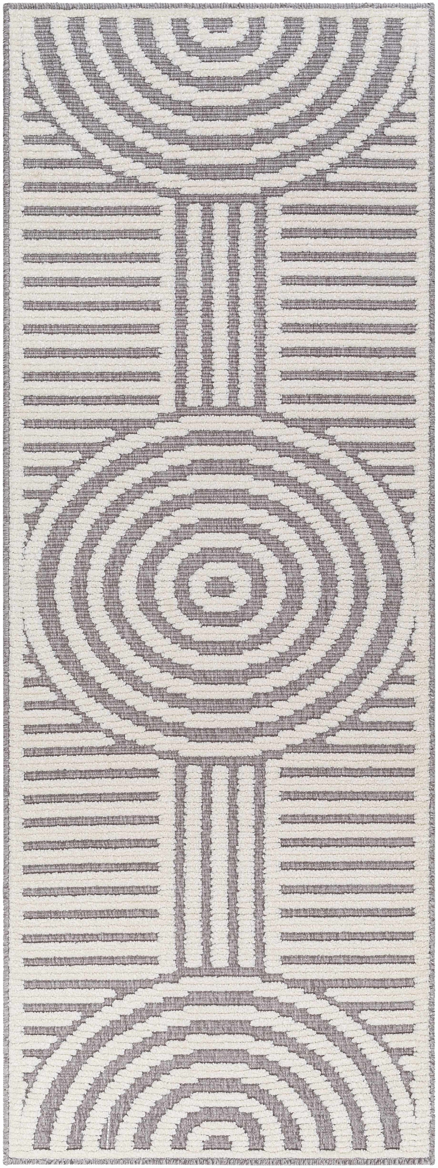 Deron Gray Washable Area Rug