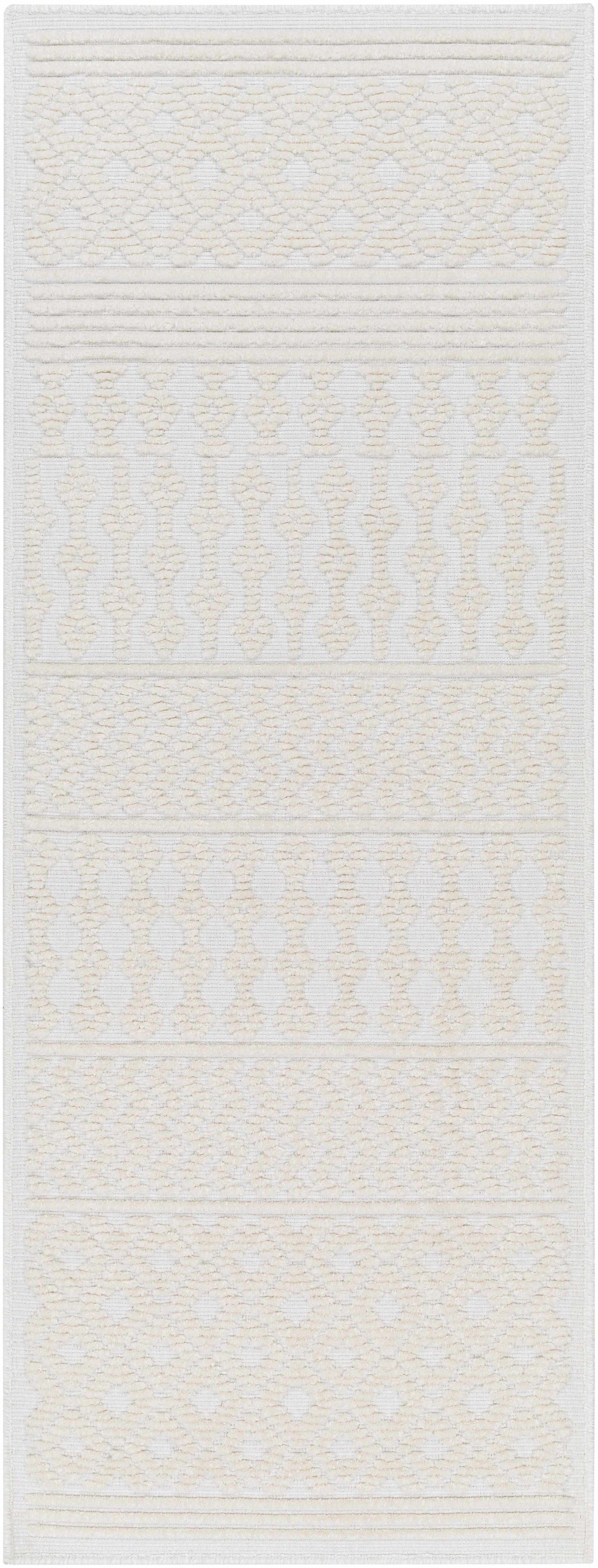 Drago White Washable Area Rug