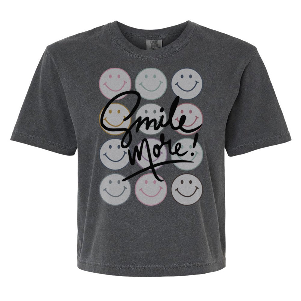 'Smile More' Boxy T-Shirt