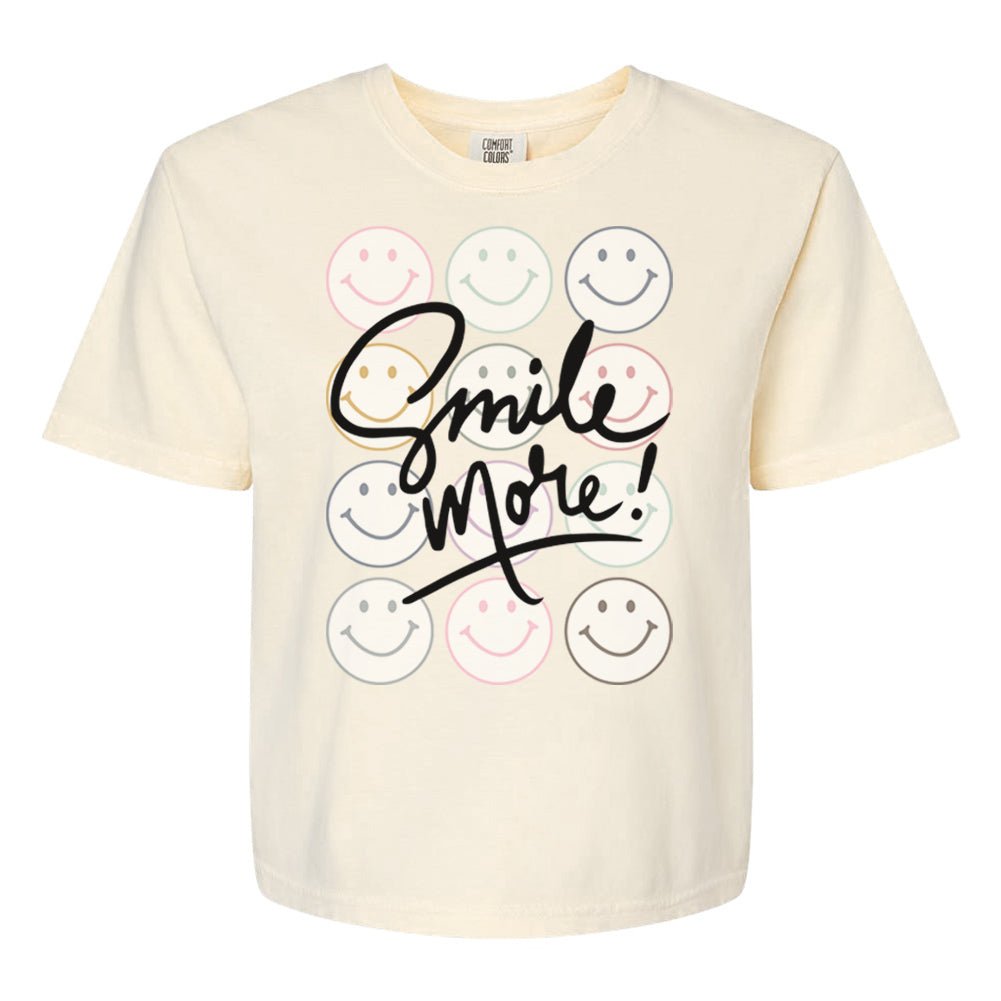 'Smile More' Boxy T-Shirt