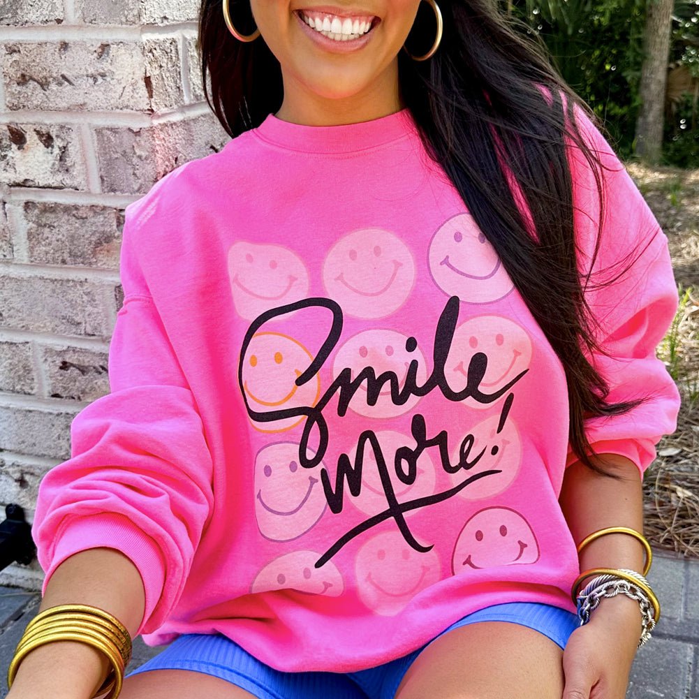 'Smile More' Crewneck Sweatshirt