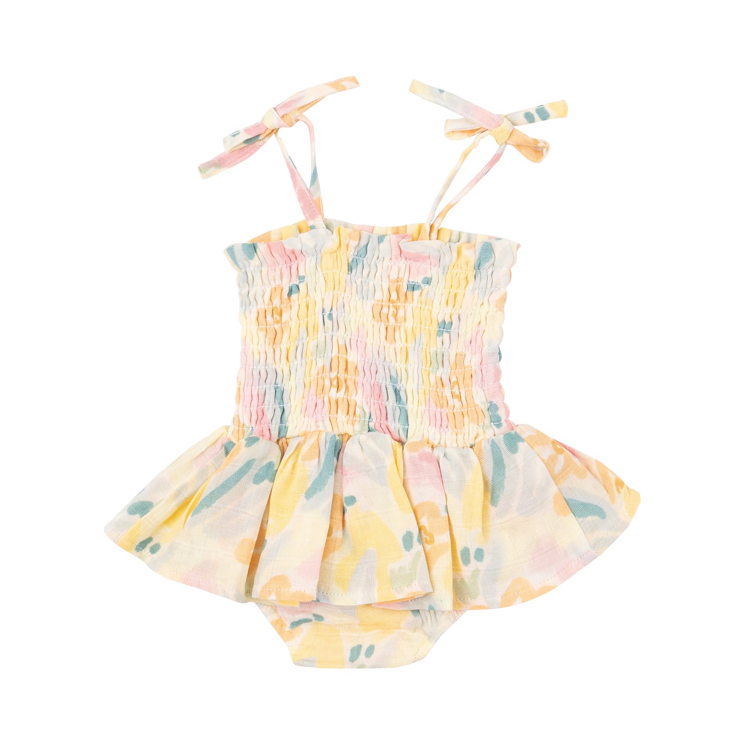 Smocked Bubble W/ Skirt - Paris Bouquet