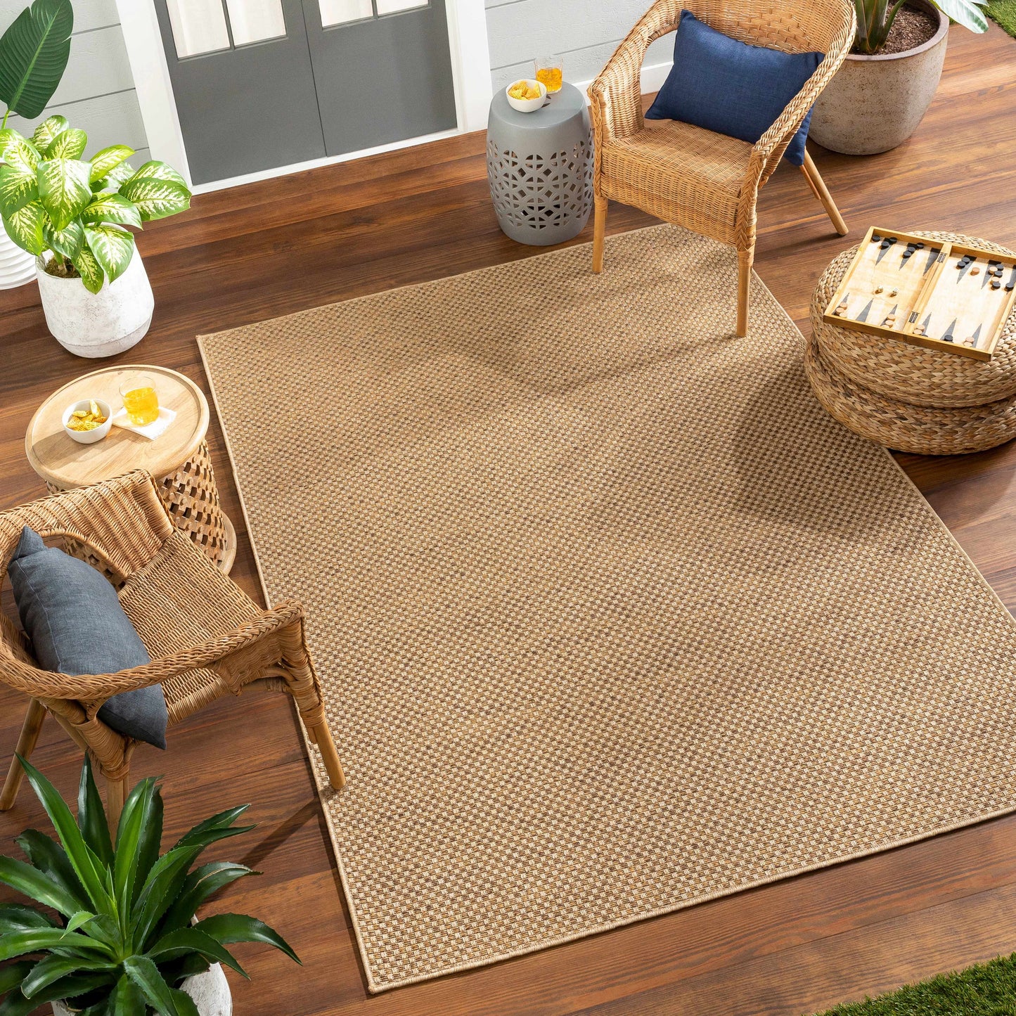 Zeta Faux Jute Outdoor Rug